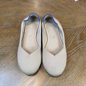 Rothy's The Flat Round Toe Cream Ecru Tortoise Size 7.5